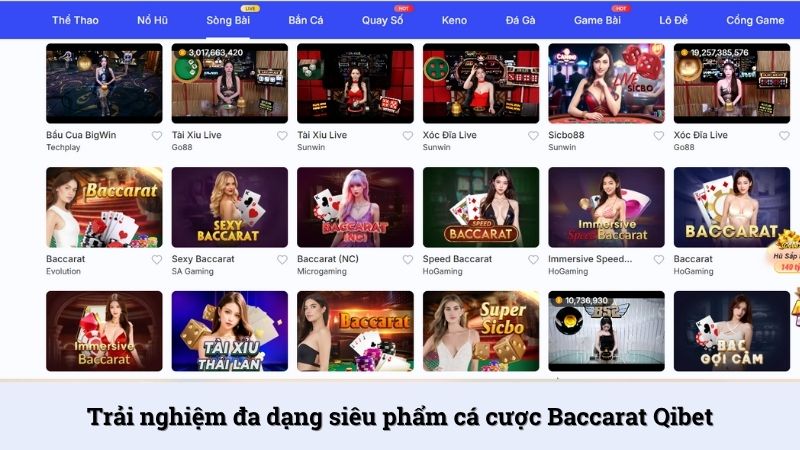 Nhà phát hành Evolution Baccarat Qibet