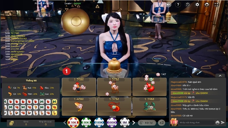 Hướng dẫn tham gia Bầu Cua Qibet