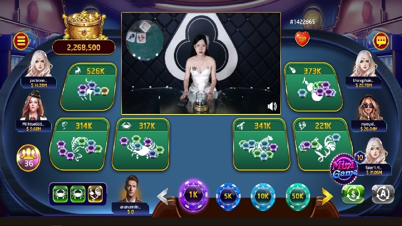 Giao diện Bầu Cua Qibet thân thiện