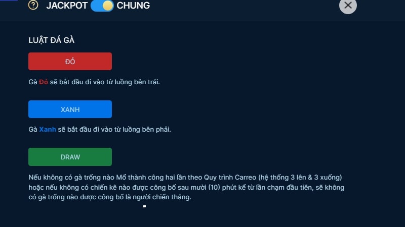 Luật chơi Đá gà Ga28 Qibet