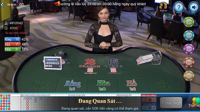 Luật chơi game Rồng Hổ Qibet