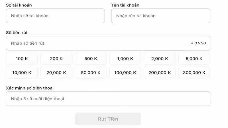 Hướng dẫn rút tiền Qibet qua tài khoản ngân hàng